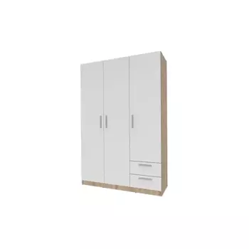 Шкаф 3-х дверный с ящиками ИЛГА СТЛ.415.01 Дуб сонома/Белый