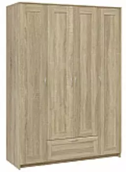 Шкаф 4 двери и 1 ящик СИРИУС | 156 см