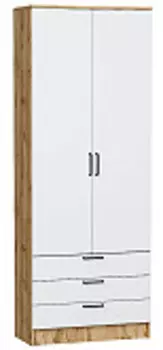 Шкаф двухстворчатый Стиль ШК-803 с ящиками | 80 см