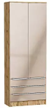 Шкаф двухстворчатый Стиль ШК-803 с ящиками | 80 см