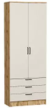 Шкаф двухстворчатый Стиль ШК-803 с ящиками | 80 см