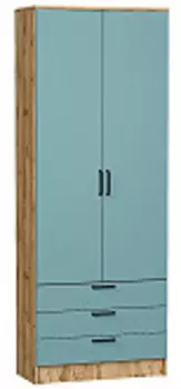 Шкаф двухстворчатый Стиль ШК-803 с ящиками | 80 см