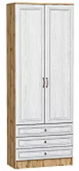 Шкаф двухстворчатый Стиль ШК-803 с ящиками | 80 см