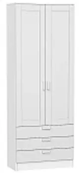 Шкаф двухстворчатый Стиль ШК-803 с ящиками | 80 см