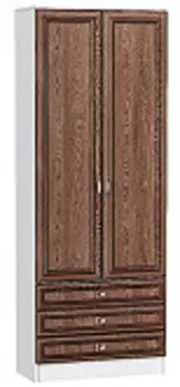 Шкаф двухстворчатый Стиль ШК-803 с ящиками | 80 см