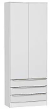 Шкаф двухстворчатый Стиль ШК-803 с ящиками | 80 см