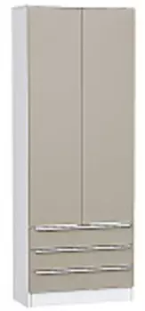 Шкаф двухстворчатый Стиль ШК-803 с ящиками | 80 см