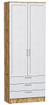 Шкаф двухстворчатый Стиль ШК-803 с ящиками | 80 см