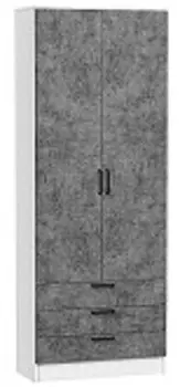 Шкаф двухстворчатый Стиль ШК-803 с ящиками | 80 см