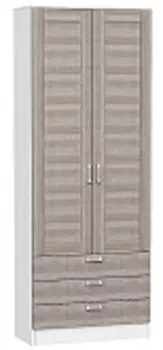 Шкаф двухстворчатый Стиль ШК-803 с ящиками | 80 см