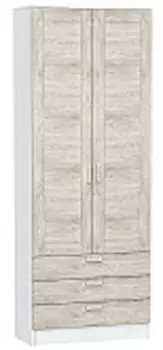 Шкаф двухстворчатый Стиль ШК-803 с ящиками | 80 см