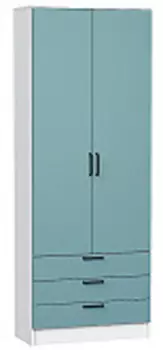 Шкаф двухстворчатый Стиль ШК-803 с ящиками | 80 см