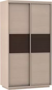 Шкаф-купе 2-х дверный Экспресс мини Дуб молочный/Венге 900