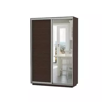 Шкаф-купе D2-02 Черное дерево глубиной 450 мм