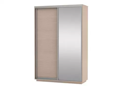 Шкаф-купе D2-02 Дуб молочный высотой 2400 мм
