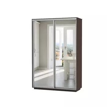 Шкаф-купе D2-03 Черное дерево глубиной 450 мм