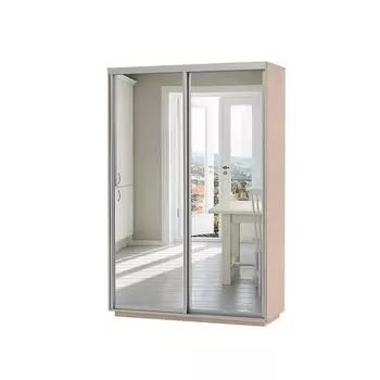 Шкаф-купе D2-03 Дуб молочный глубиной 450 мм