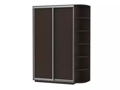 Шкаф-купе D2-04 Черное дерево высота 2400 мм