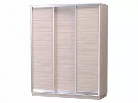 Шкаф-купе D3-01 Ясень шимо светлый высотой 2400 мм