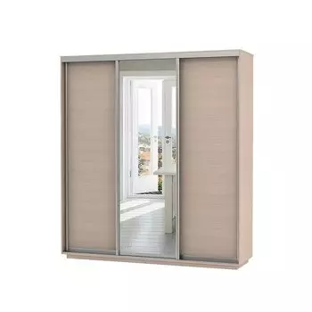 Шкаф-купе D3-02 Дуб молочный высотой 2400 мм