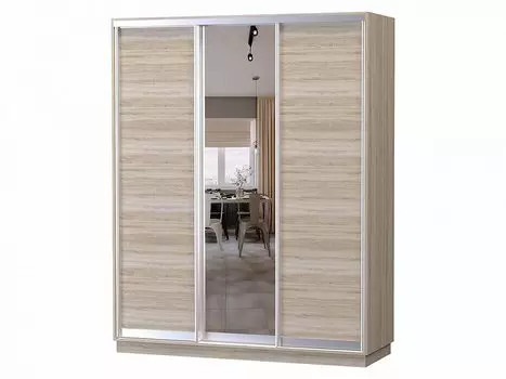 Шкаф-купе D3-02 Дуб сонома высотой 2400 мм