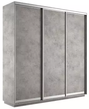 Шкаф-купе Экспресс Трио180 Бетон