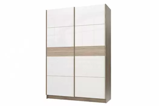 Шкаф-купе Марвин-3 1832 Дуб сонома глянец/Белый глянец