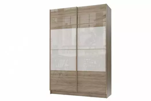 Шкаф-купе Марвин-3 1832 Дуб сонома глянец/Белый глянец