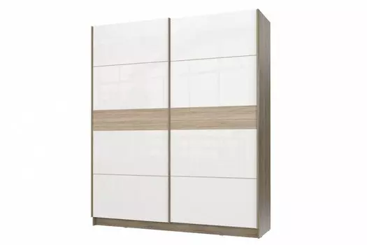 Шкаф-купе Марвин-3 2032 Белый глянец/Дуб сонома глянец