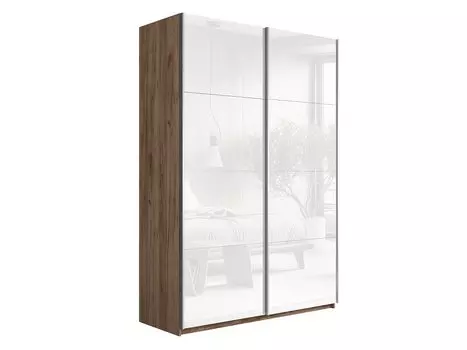 Шкаф-купе Прайм 2-х дверный (Стекло) Крафт табачный 1400