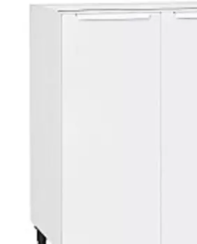 Шкаф нижний с 2-мя дверцами Фьюжн Н 600 Silky White-Белый | 60 см