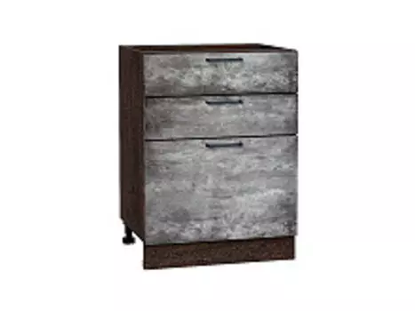 Шкаф нижний с 3-мя ящиками Флэт