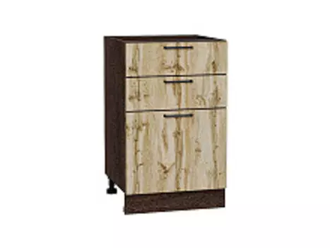 Шкаф нижний с 3-мя ящиками Флэт