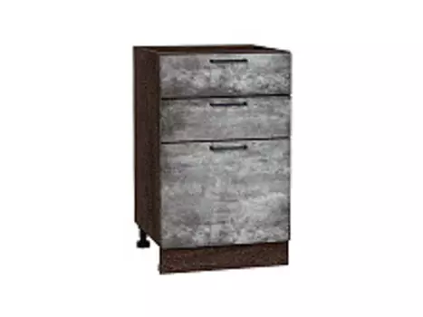 Шкаф нижний с 3-мя ящиками Флэт