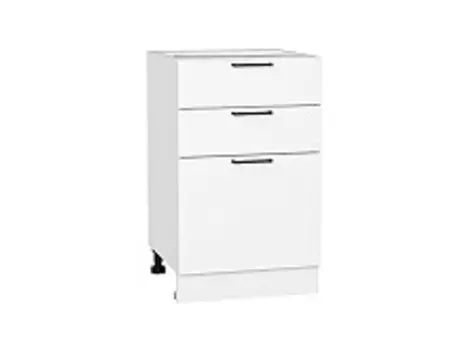 Шкаф нижний с 3-мя ящиками Флэт