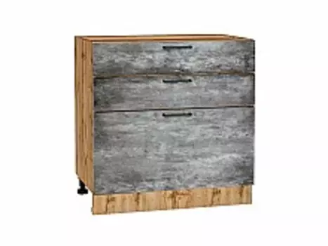 Шкаф нижний с 3-мя ящиками Флэт