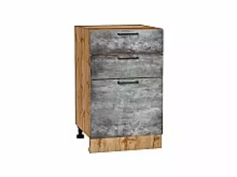 Шкаф нижний с 3-мя ящиками Флэт