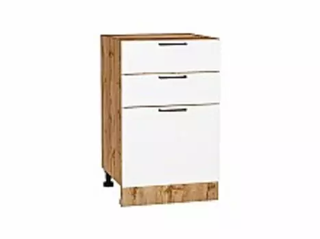 Шкаф нижний с 3-мя ящиками Флэт