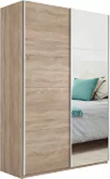 Шкаф Прайм 2 ЛДСП зеркало | 120 см