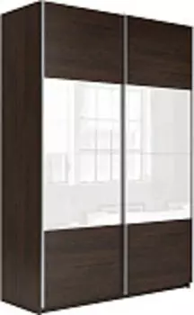 Шкаф Прайм 2 стекло ЛДСП | 140 см