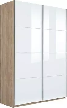 Шкаф Прайм 2 TM_L-120 Дуб Сонома Стекло белое Стекло белое 1200*2300*570