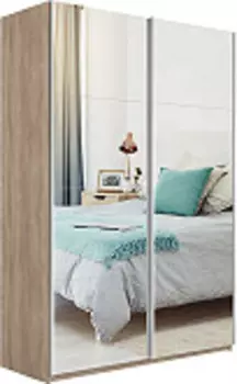 Шкаф Прайм 2 зеркало | 140 см