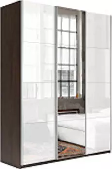 Шкаф Прайм 3 стекло зеркало стекло | 180 см