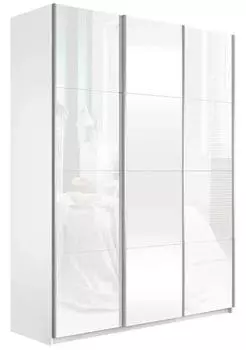 Шкаф Прайм 3 TM_L-180 Белый снег Стекло белое ЛДСП Стекло белое 1800*2300*570