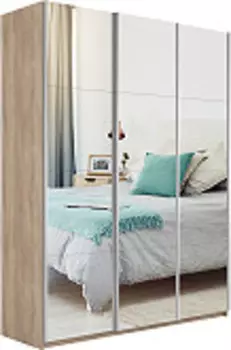 Шкаф Прайм 3 зеркало | 210 см