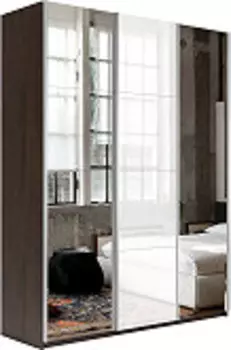 Шкаф Прайм 3 зеркало стекло | 180 см