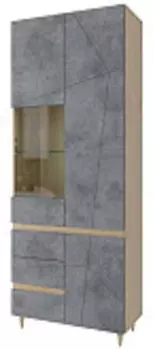 Шкаф со стеклом Киото СТЛ.339.02 | 79 см