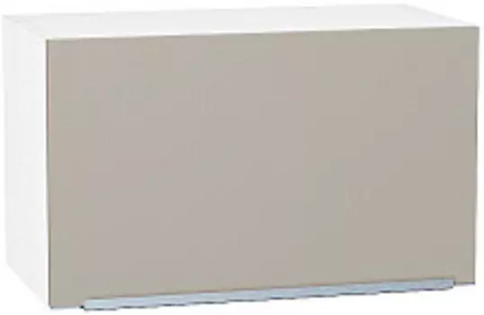 Шкаф верхний горизонтальный Фьюжн ВГ 600 Silky Grey-Белый | 60 см
