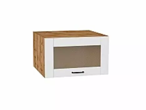 Шкаф верхний горизонтальный остекленный глубокий Лофт