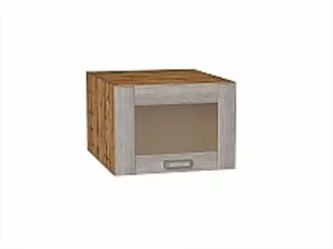 Шкаф верхний горизонтальный остекленный глубокий Лофт